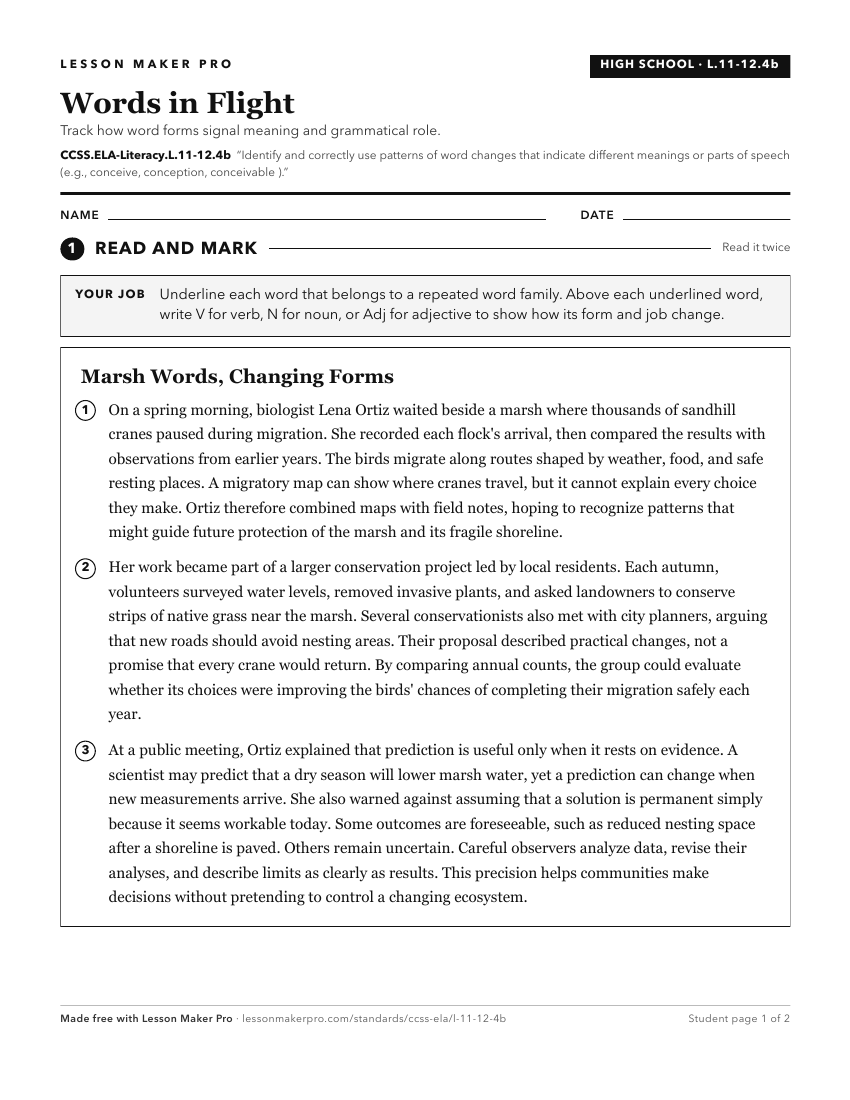 Preview of the CCSS.ELA-Literacy.L.11-12.4b printable worksheet