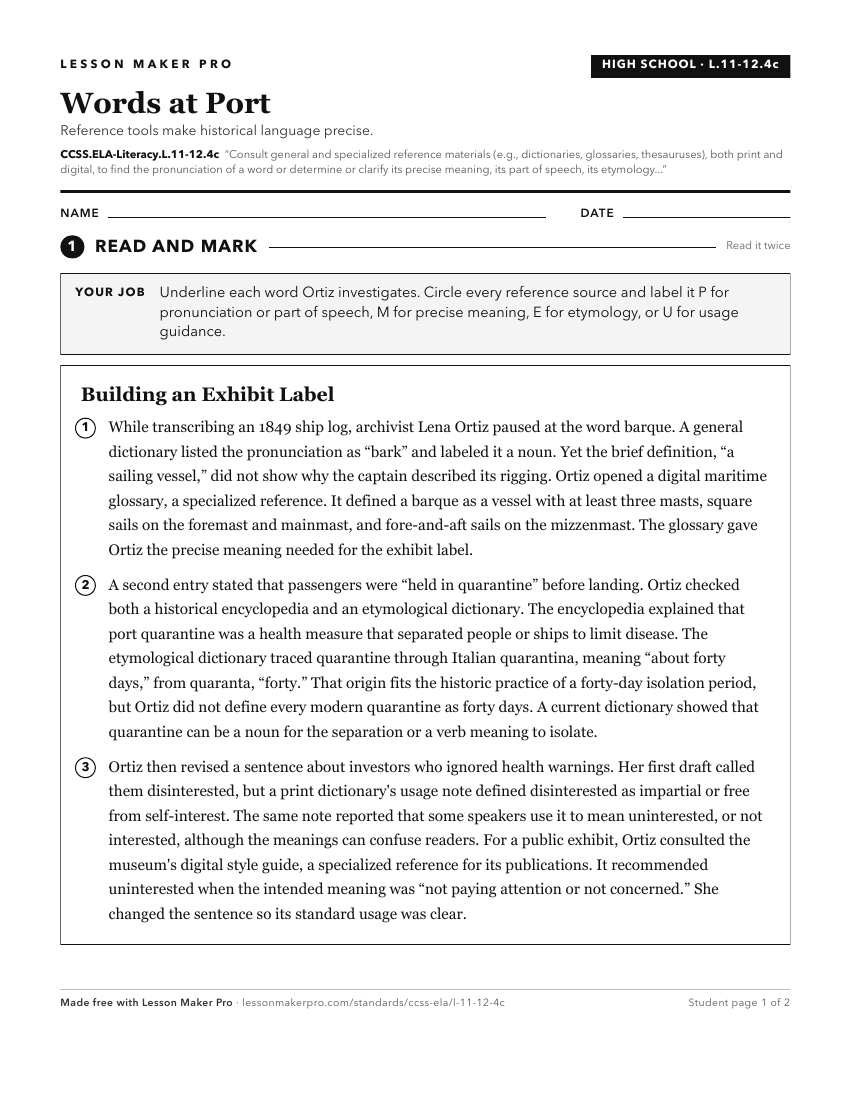 Preview of the CCSS.ELA-Literacy.L.11-12.4c printable worksheet