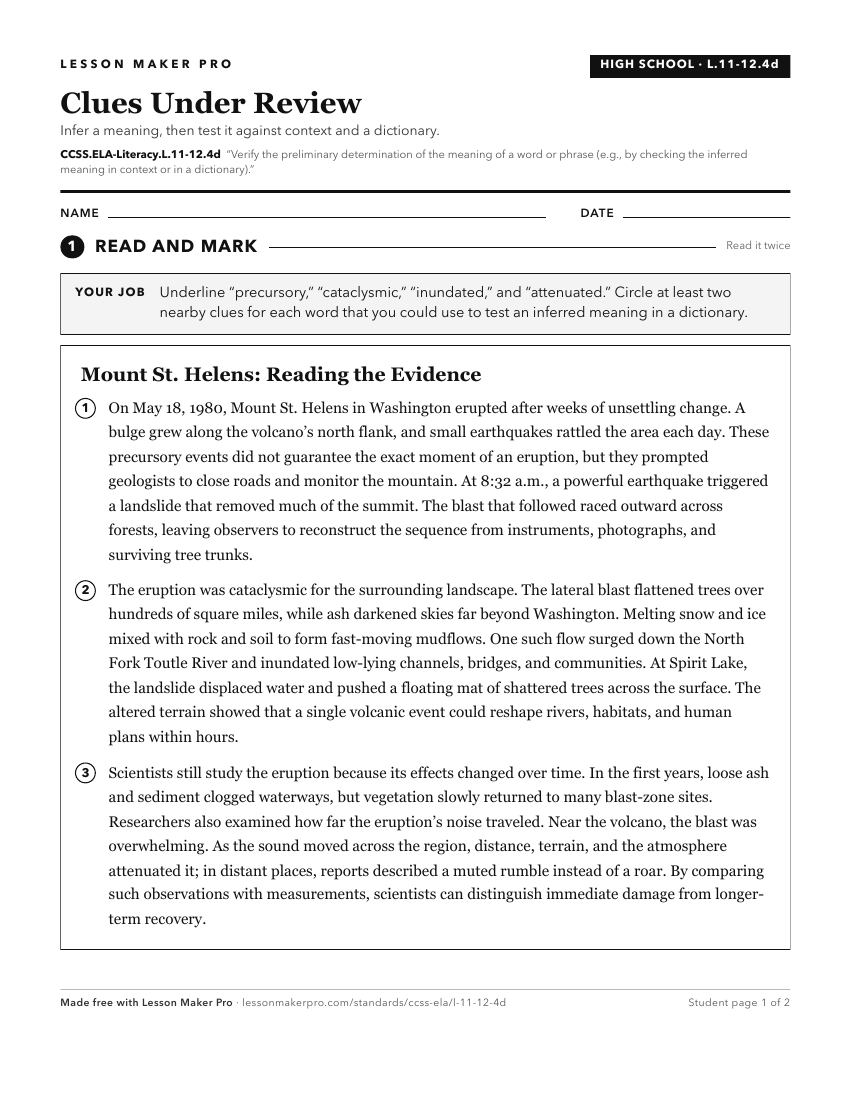 Preview of the CCSS.ELA-Literacy.L.11-12.4d printable worksheet