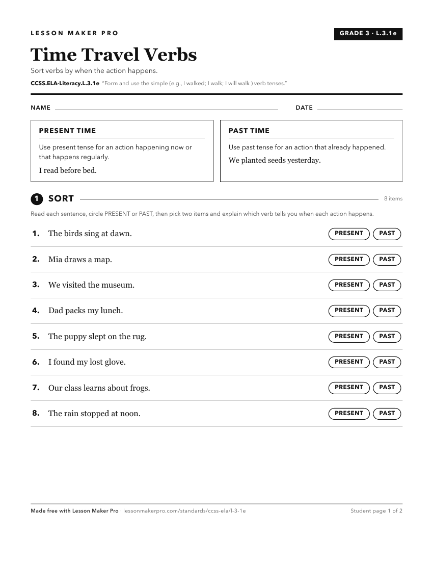Preview of the CCSS.ELA-Literacy.L.3.1e printable worksheet