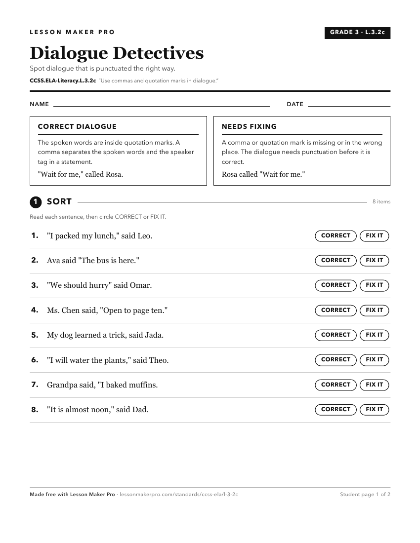 Preview of the CCSS.ELA-Literacy.L.3.2c printable worksheet