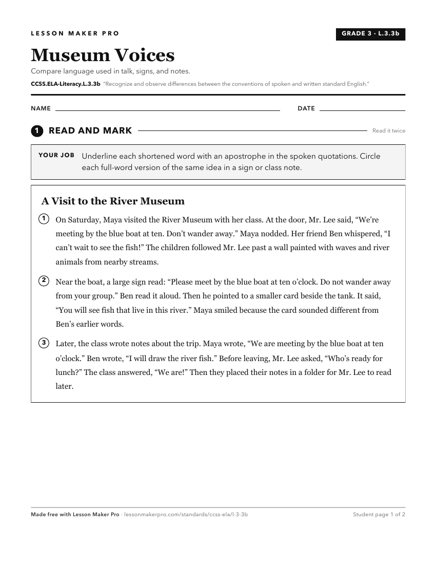 Preview of the CCSS.ELA-Literacy.L.3.3b printable worksheet
