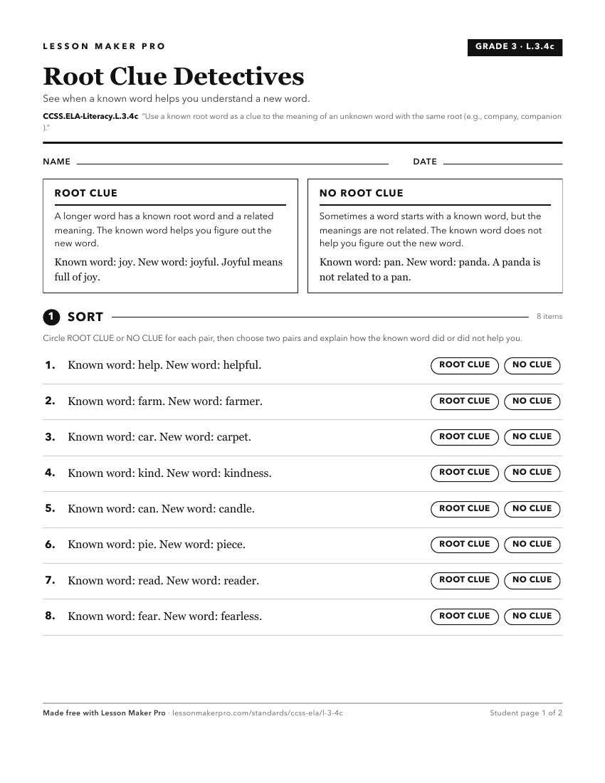 Preview of the CCSS.ELA-Literacy.L.3.4c printable worksheet