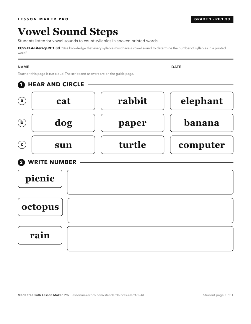 Preview of the CCSS.ELA-Literacy.RF.1.3d printable worksheet