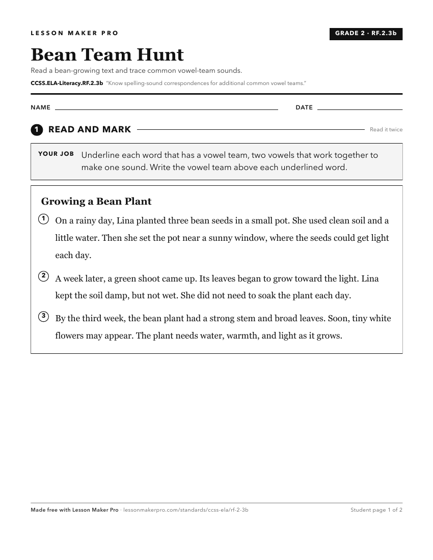 Preview of the CCSS.ELA-Literacy.RF.2.3b printable worksheet