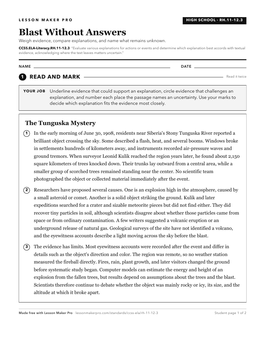 Preview of the CCSS.ELA-Literacy.RH.11-12.3 printable worksheet