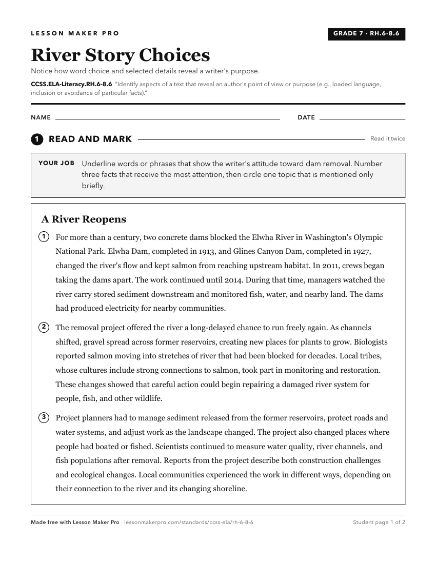 Preview of the CCSS.ELA-Literacy.RH.6-8.6 printable worksheet