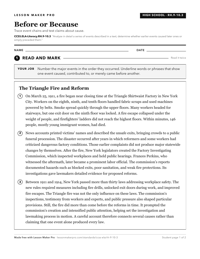 Preview of the CCSS.ELA-Literacy.RH.9-10.3 printable worksheet