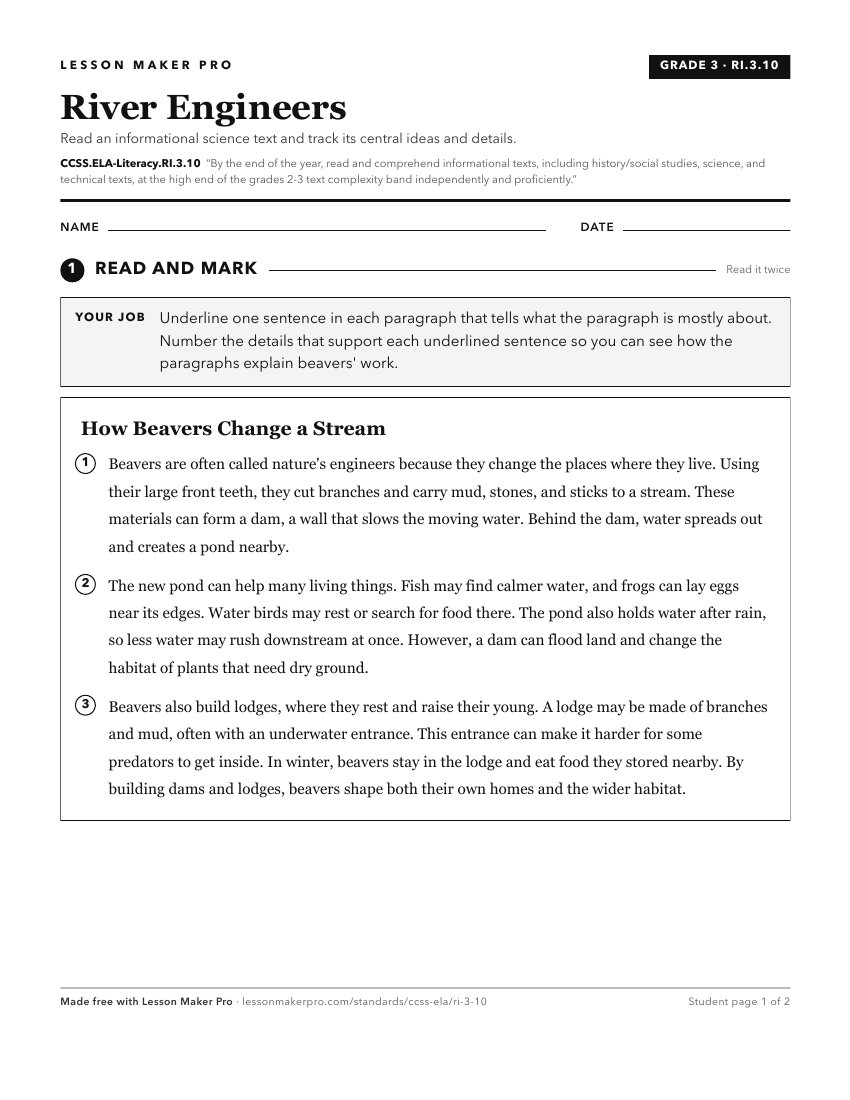 Preview of the CCSS.ELA-Literacy.RI.3.10 printable worksheet