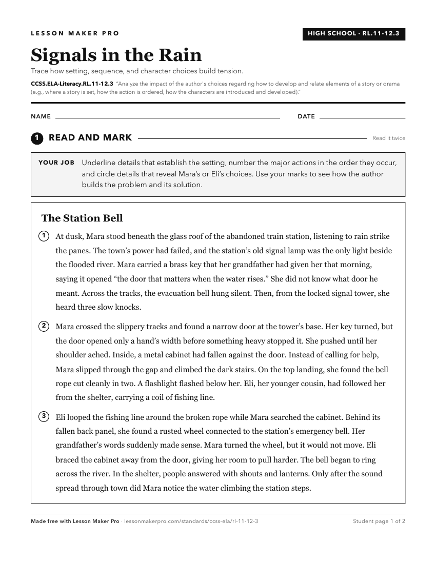 Preview of the CCSS.ELA-Literacy.RL.11-12.3 printable worksheet