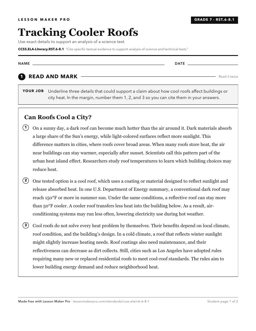 Preview of the CCSS.ELA-Literacy.RST.6-8.1 printable worksheet