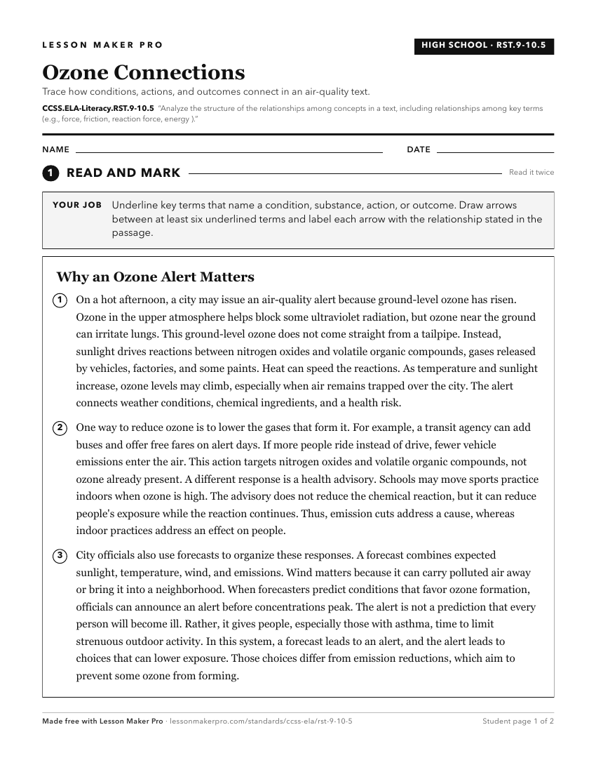Preview of the CCSS.ELA-Literacy.RST.9-10.5 printable worksheet