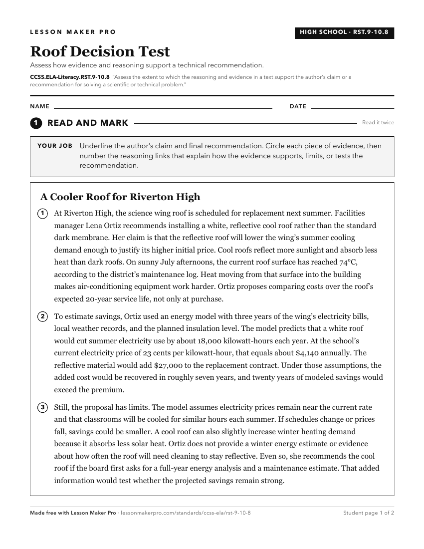 Preview of the CCSS.ELA-Literacy.RST.9-10.8 printable worksheet