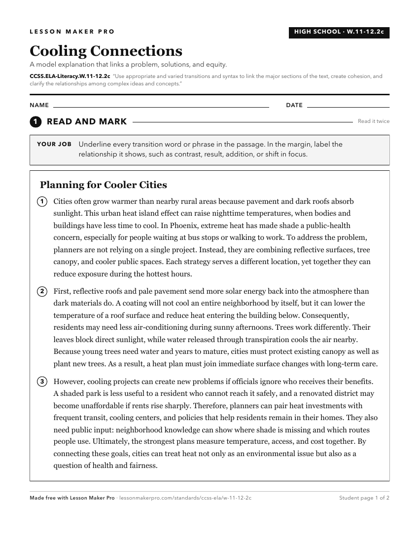 Preview of the CCSS.ELA-Literacy.W.11-12.2c printable worksheet