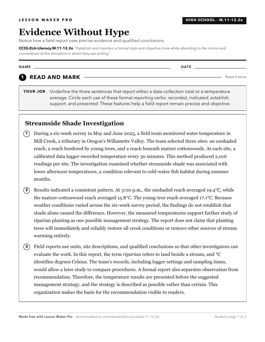 Preview of the CCSS.ELA-Literacy.W.11-12.2e printable worksheet
