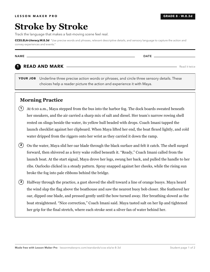 Preview of the CCSS.ELA-Literacy.W.8.3d printable worksheet