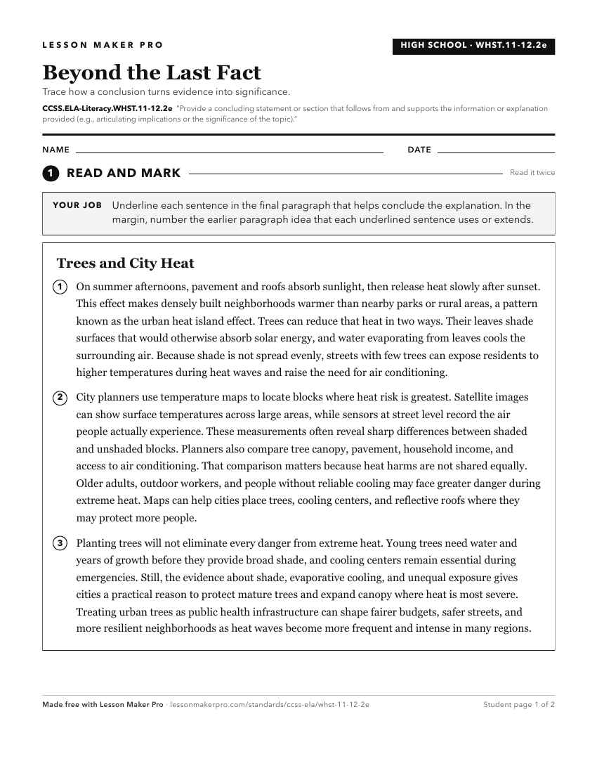 Preview of the CCSS.ELA-Literacy.WHST.11-12.2e printable worksheet