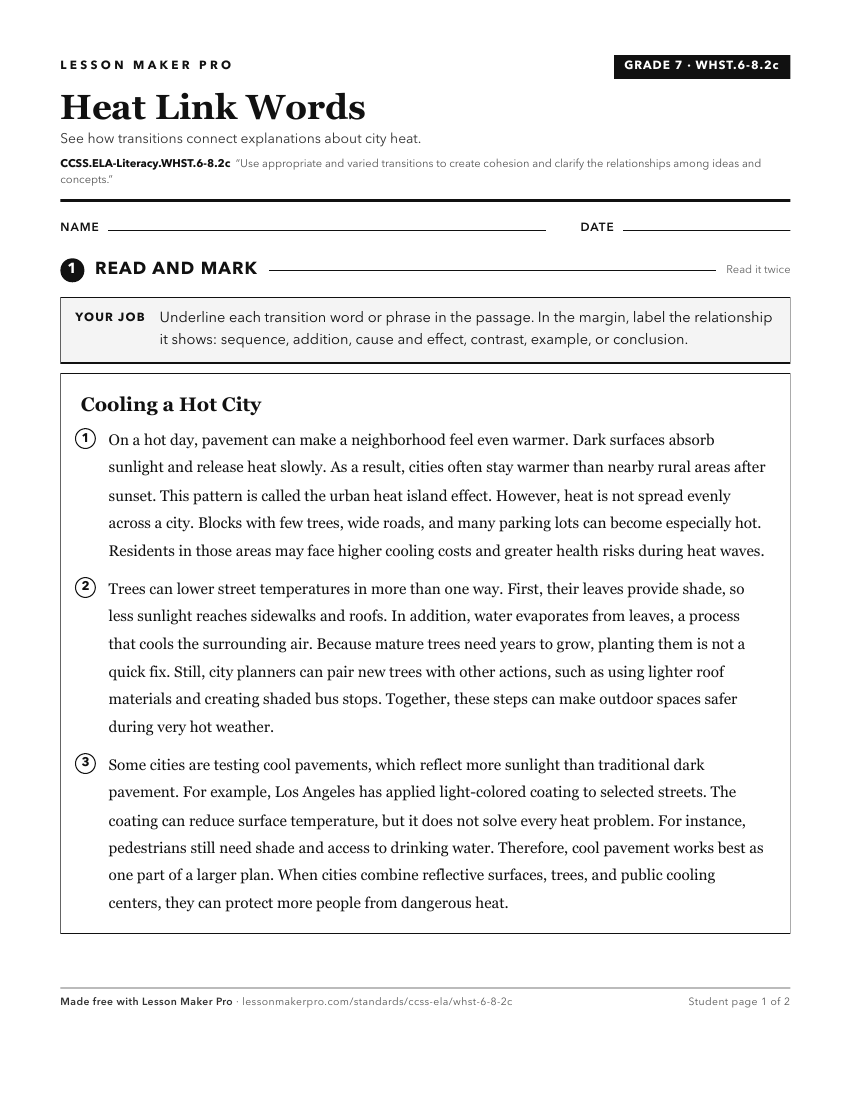 Preview of the CCSS.ELA-Literacy.WHST.6-8.2c printable worksheet