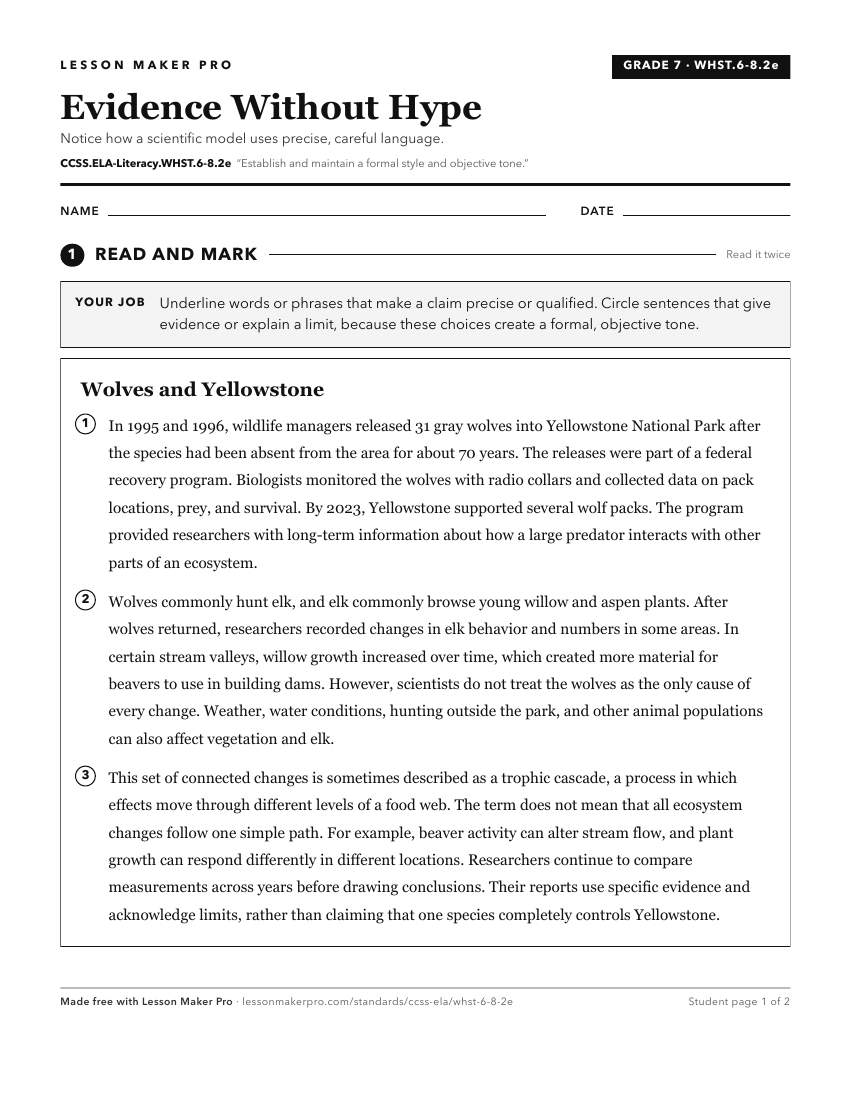 Preview of the CCSS.ELA-Literacy.WHST.6-8.2e printable worksheet