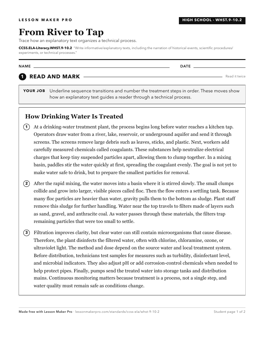 Preview of the CCSS.ELA-Literacy.WHST.9-10.2 printable worksheet