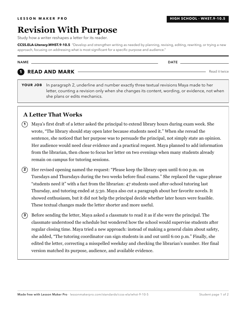Preview of the CCSS.ELA-Literacy.WHST.9-10.5 printable worksheet