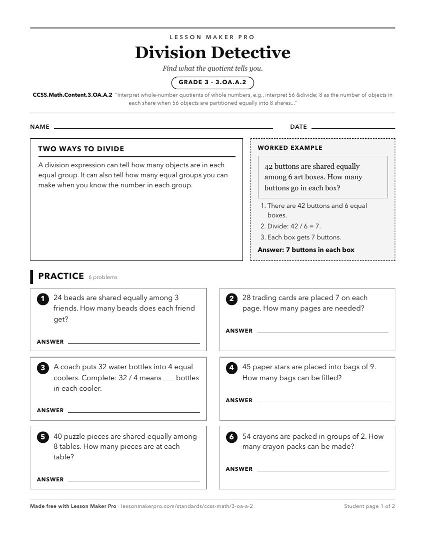 Preview of the CCSS.Math.Content.3.OA.A.2 printable worksheet