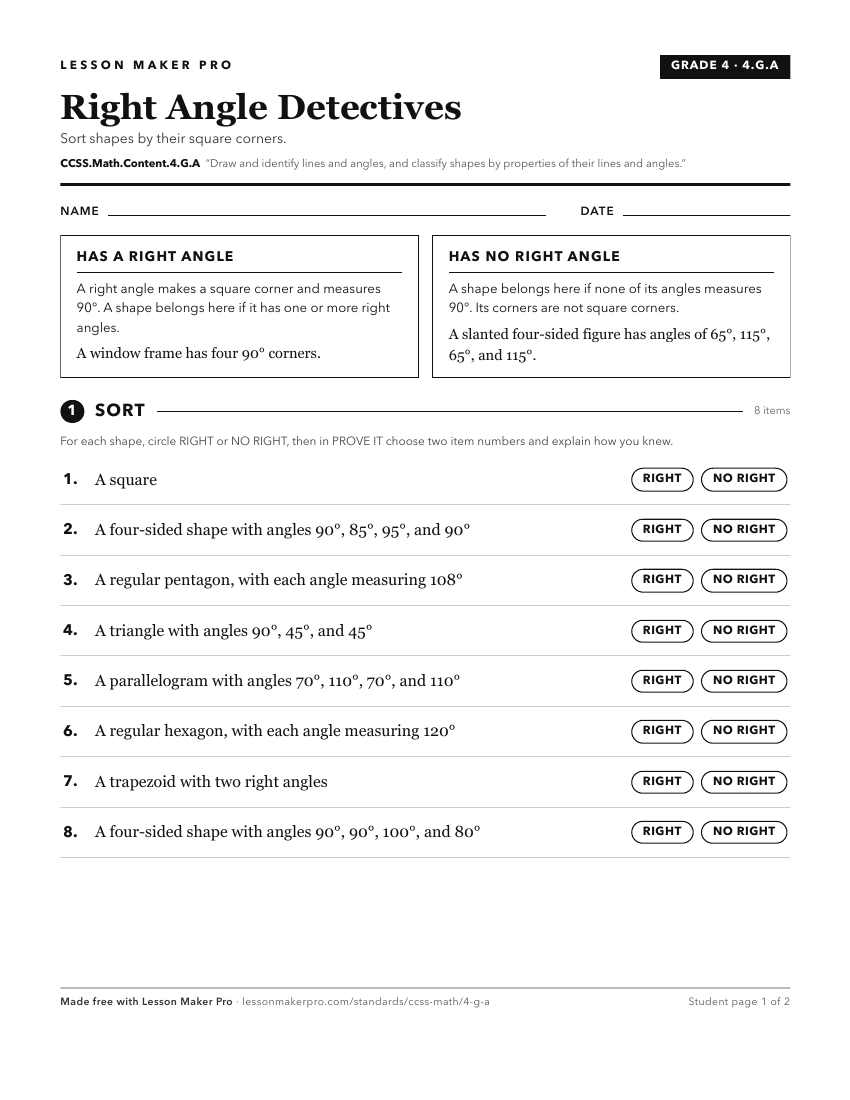 Preview of the CCSS.Math.Content.4.G.A printable worksheet
