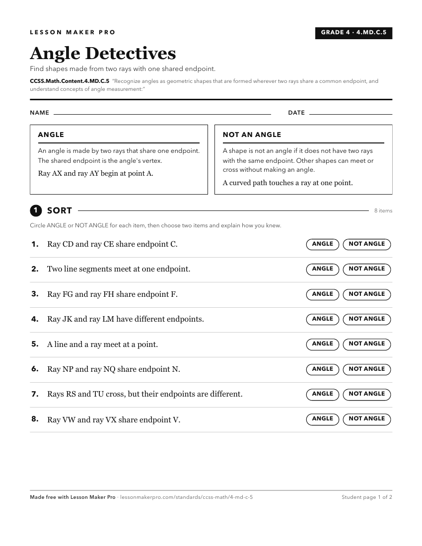 Preview of the CCSS.Math.Content.4.MD.C.5 printable worksheet