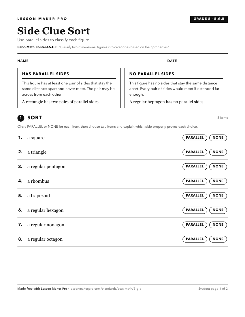 Preview of the CCSS.Math.Content.5.G.B printable worksheet