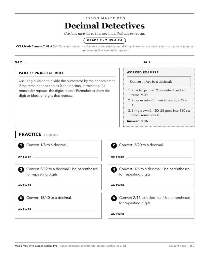 Preview of the CCSS.Math.Content.7.NS.A.2d printable worksheet