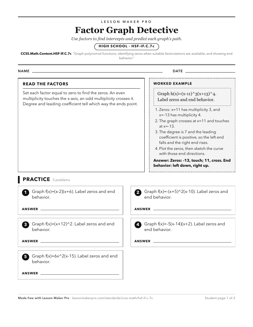 Preview of the CCSS.Math.Content.HSF-IF.C.7c printable worksheet