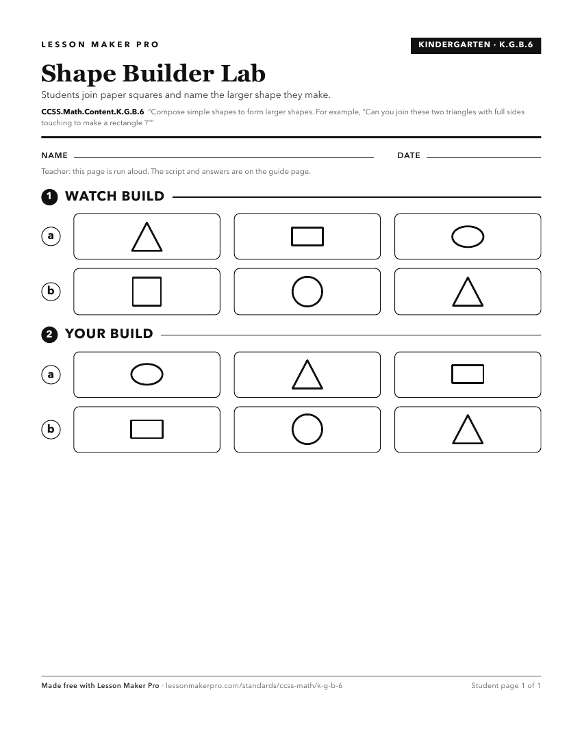 Preview of the CCSS.Math.Content.K.G.B.6 printable worksheet