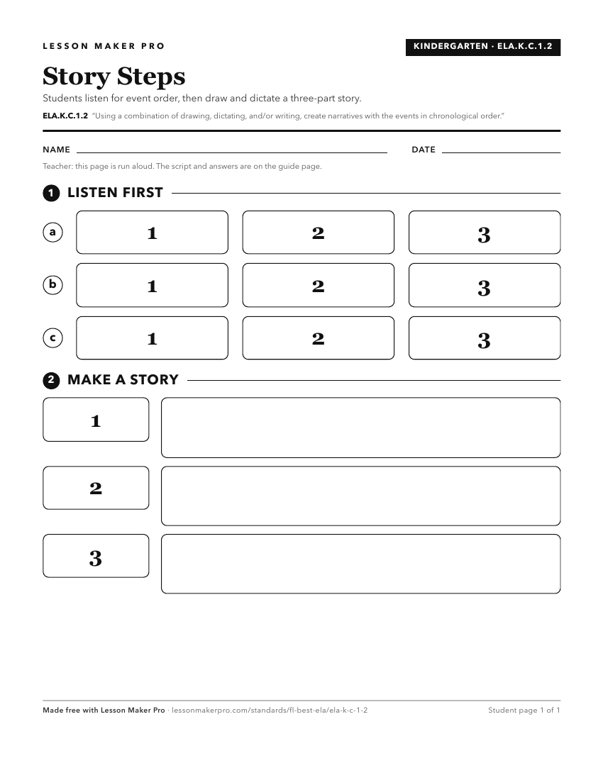 Preview of the ELA.K.C.1.2 printable worksheet