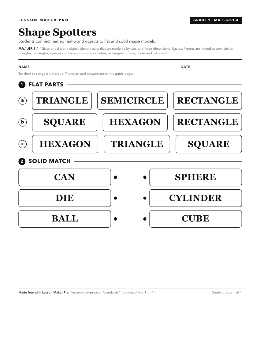 Preview of the MA.1.GR.1.4 printable worksheet
