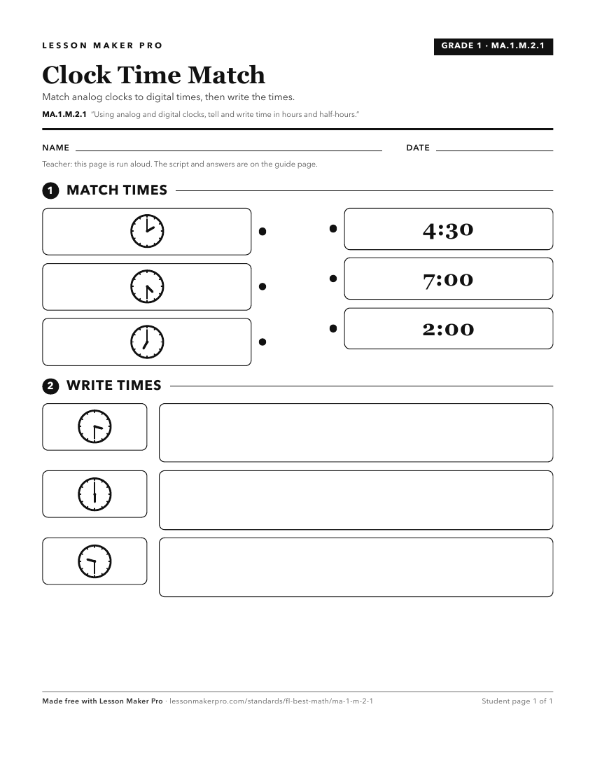Preview of the MA.1.M.2.1 printable worksheet