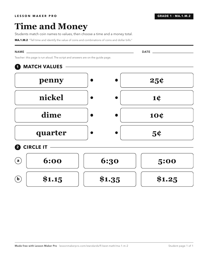 Preview of the MA.1.M.2 printable worksheet