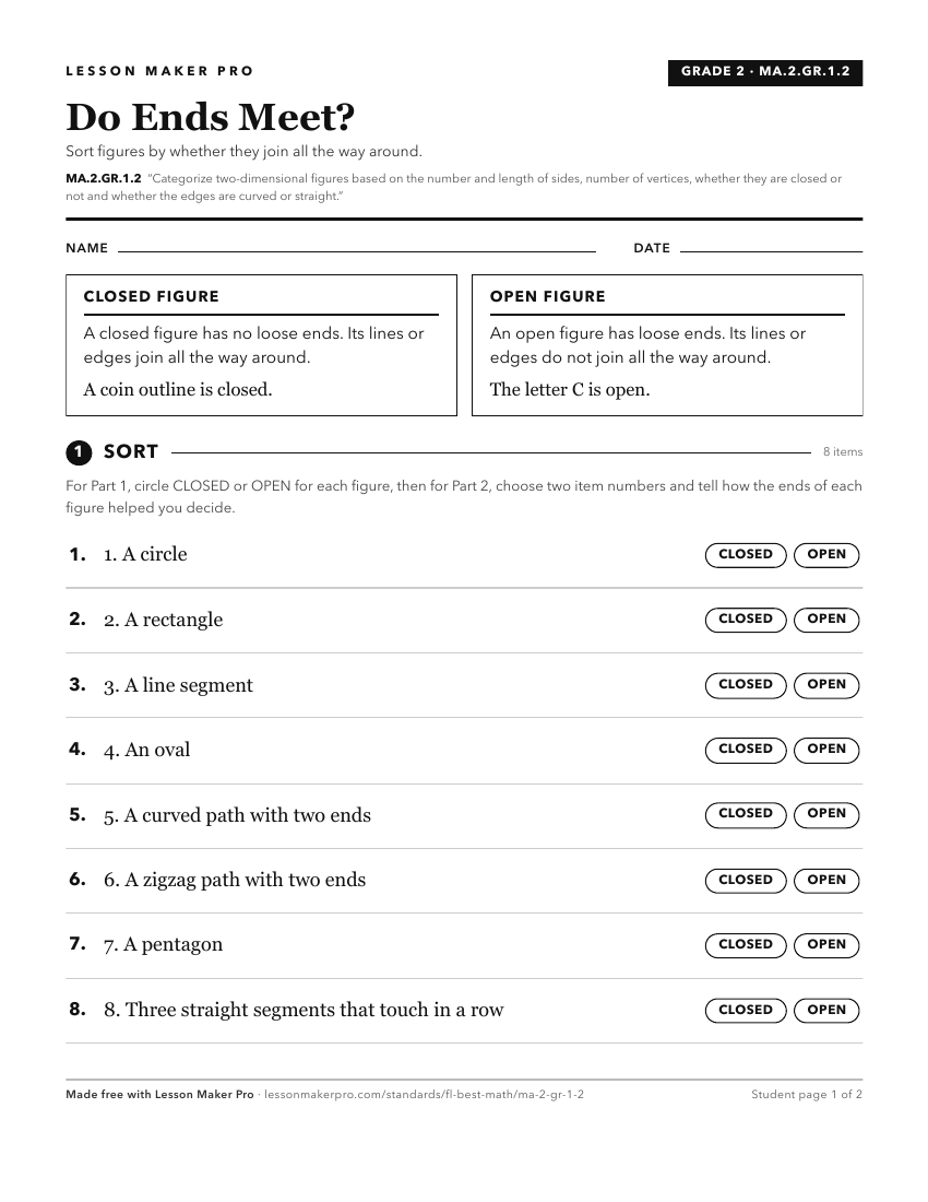 Preview of the MA.2.GR.1.2 printable worksheet
