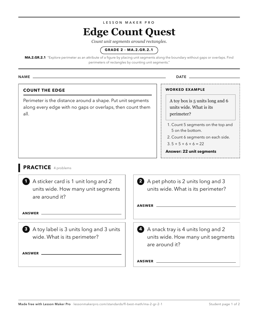 Preview of the MA.2.GR.2.1 printable worksheet