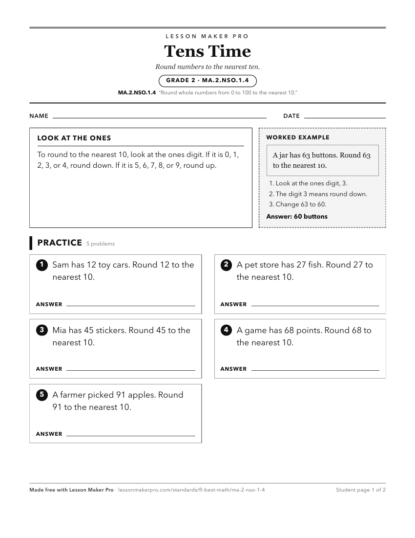 Preview of the MA.2.NSO.1.4 printable worksheet