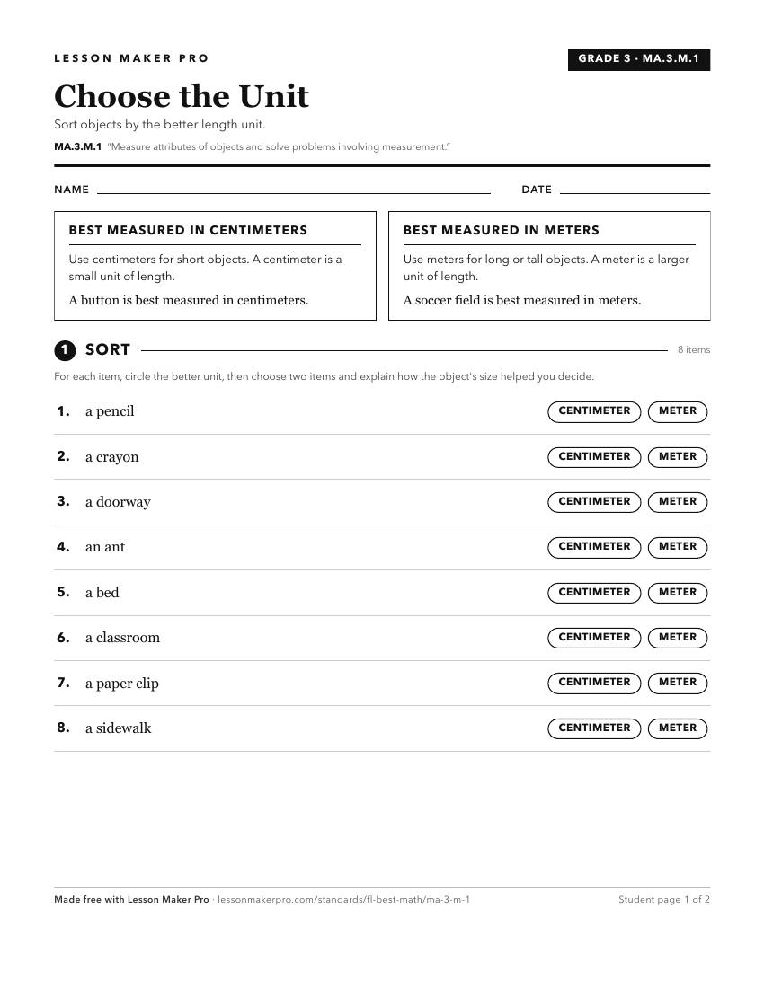 Preview of the MA.3.M.1 printable worksheet