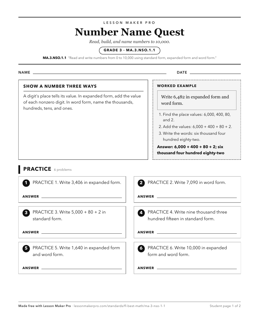 Preview of the MA.3.NSO.1.1 printable worksheet