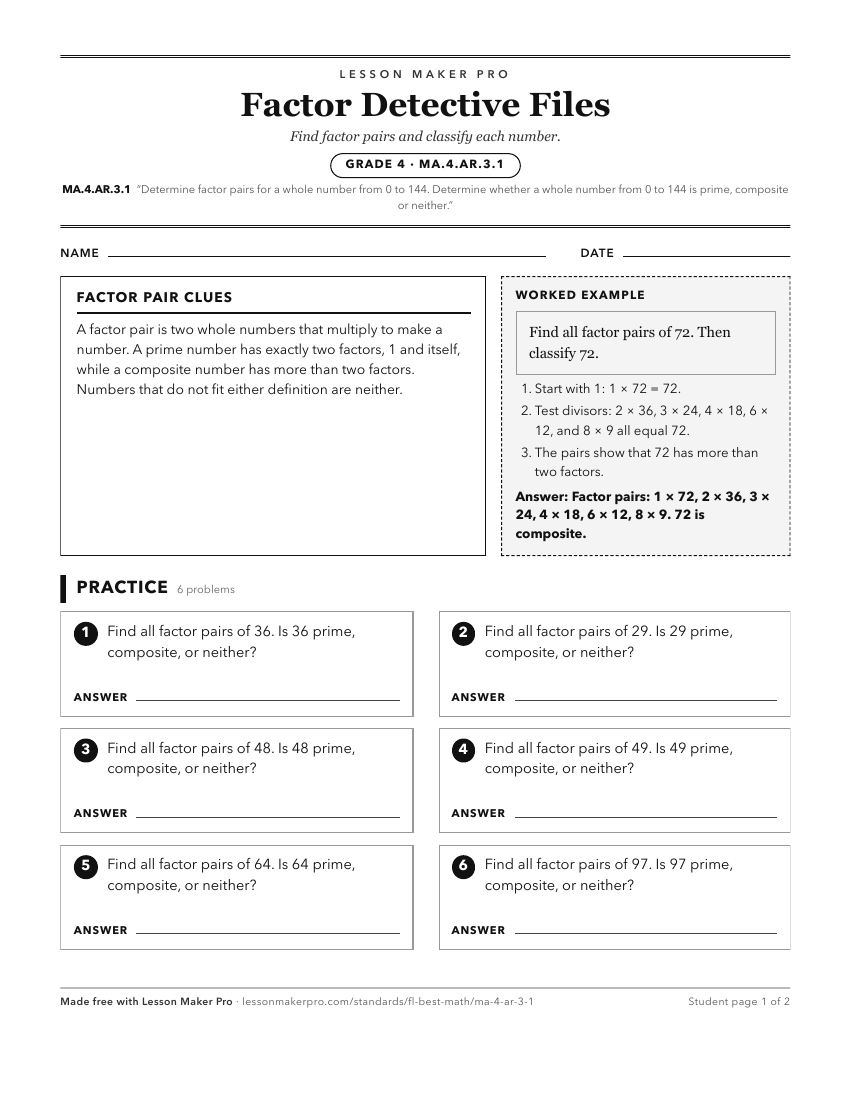 Preview of the MA.4.AR.3.1 printable worksheet