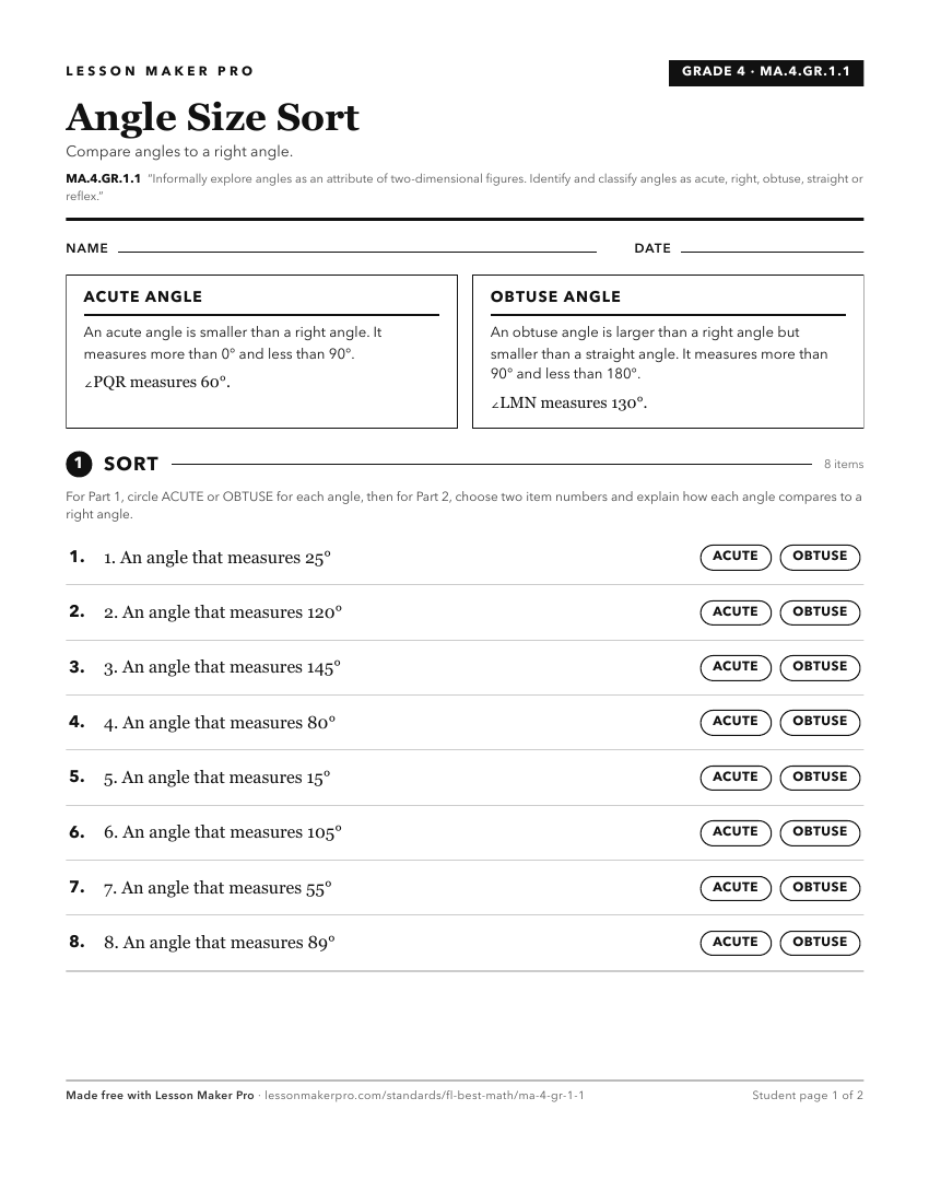 Preview of the MA.4.GR.1.1 printable worksheet