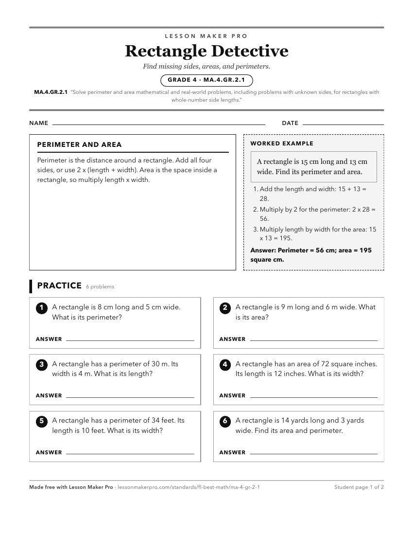 Preview of the MA.4.GR.2.1 printable worksheet
