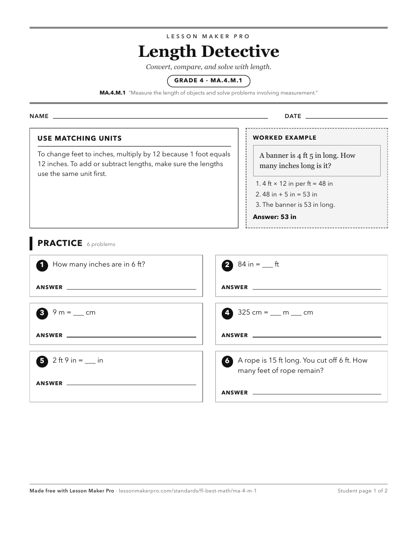 Preview of the MA.4.M.1 printable worksheet