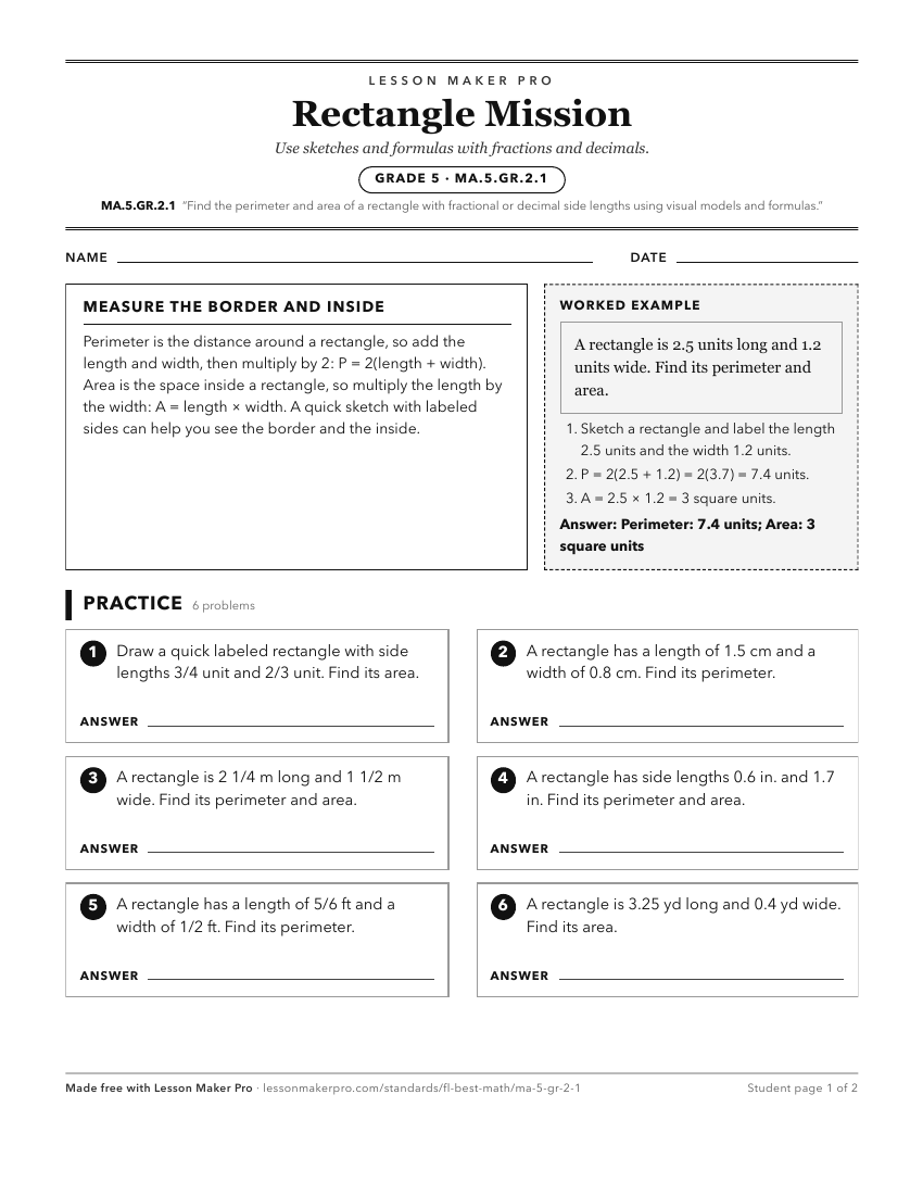 Preview of the MA.5.GR.2.1 printable worksheet