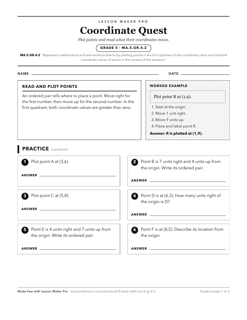 Preview of the MA.5.GR.4.2 printable worksheet