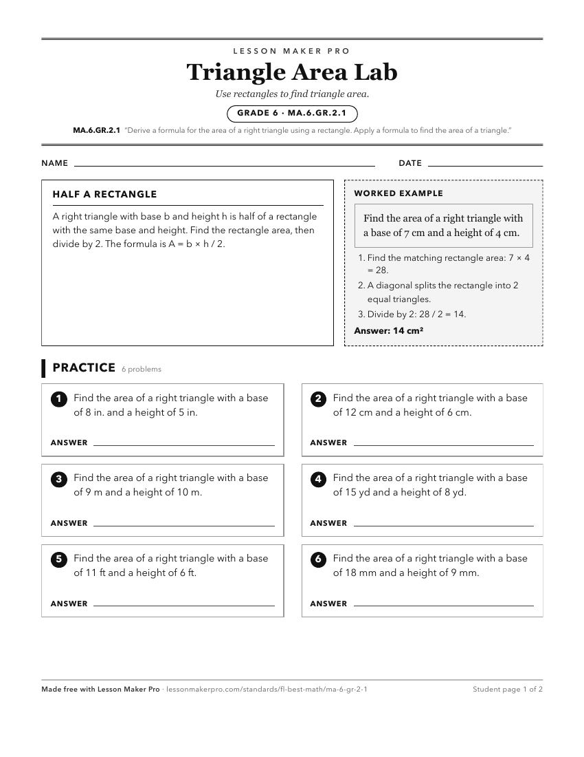 Preview of the MA.6.GR.2.1 printable worksheet