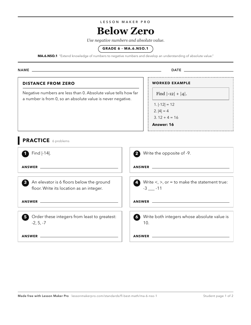 Preview of the MA.6.NSO.1 printable worksheet