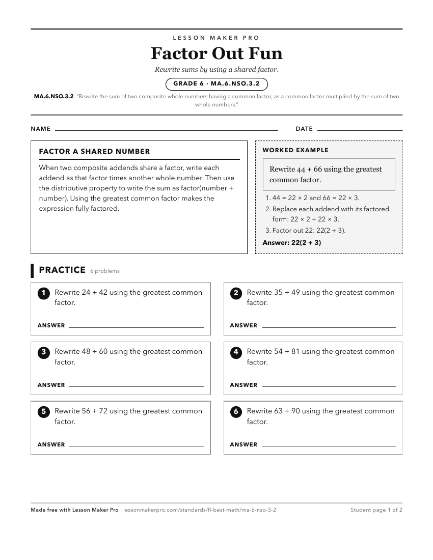 Preview of the MA.6.NSO.3.2 printable worksheet